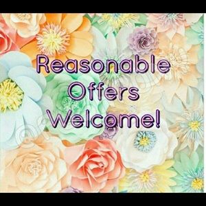 Reasonable offers on items are welcomed!